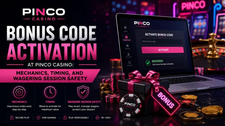 Bonus Code Activation at Pinco Casino: Mechanics, Timing, and Wagering Session Safety